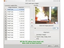 Qtpfsgui logiciel photo de manipulation de HDR